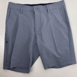 BYLT Kinetic Shorts Mens Large Gray Stretch Zipper Pocket Performance Golf‎